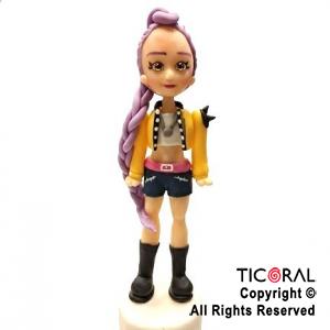 ADORNO GUERRARA K POP RUMY PORCELANA FRIA x 1